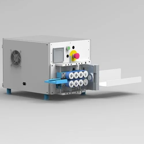 Automatic Cable Cutting Machine - Steel, 450x450x400mm, Orange | Full Automatic Cutting, 70mm Blade, 800 Cuts/hr, Low Energy Consumption, High Efficiency, 1 Year Warranty