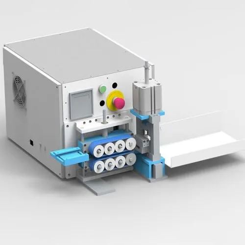 Automatic Cable Cutting Machine - Steel, 450x450x400mm, Orange | Full Automatic Cutting, 70mm Blade, 800 Cuts/hr, Low Energy Consumption, High Efficiency, 1 Year Warranty