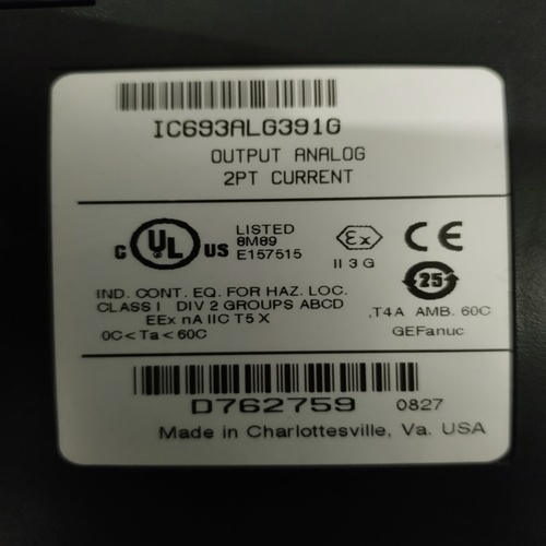 Ge Fanuc Ic693alg391g Analog Output Module