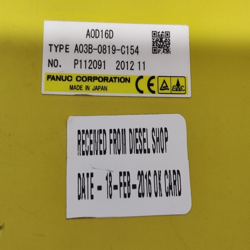 Fanuc A03b-0819-c154 Mdl- A0d16d Output Module