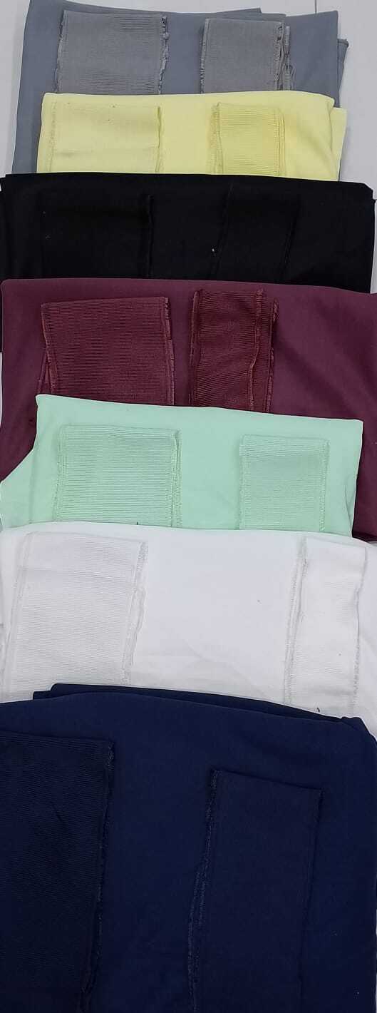 Polo Matty Fabric - Lycra Polyester 60 Inch Width Multicolor 220 Gsm - Washable Dyed Texture Ideal For T-shirts Trousers And Women's Garments