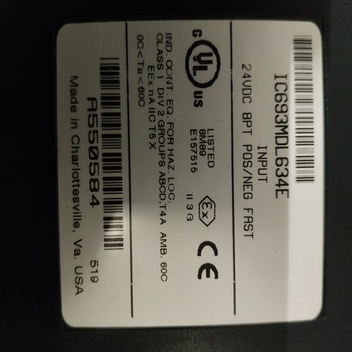 Ge Fanuc Ic693mdl634e Input Module