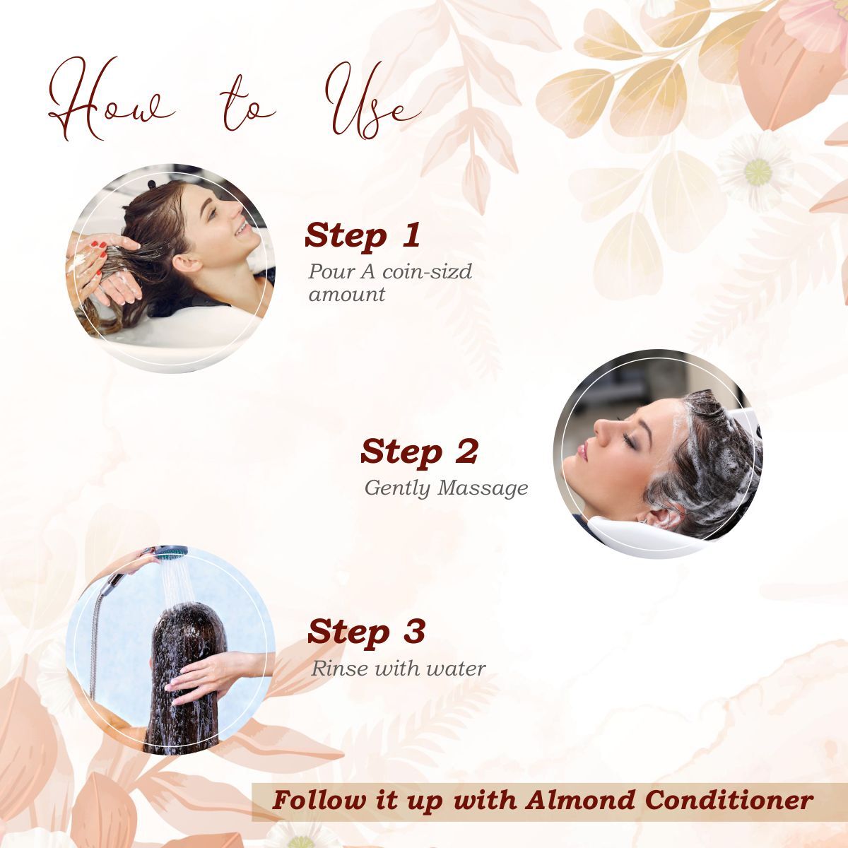 500ml Almond Healthy Hair Shampoo - Age Group: Adults