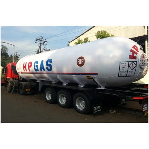 Lpg Mobile Tanker - Mild Steel, White Color | Corrosion Resistant Finish, Leak Proof, Optimum Storage Capacity