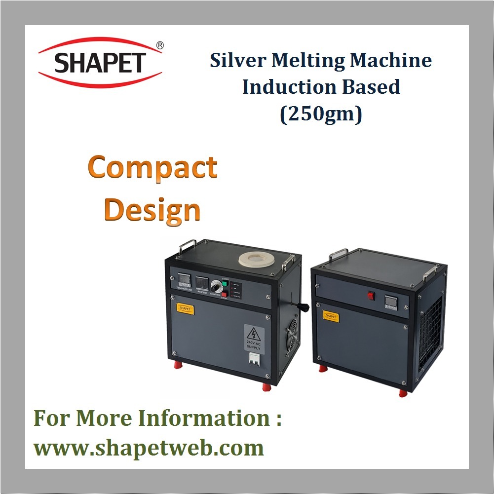 250gm Silver Induction Based Melting Machine - Capacity: 1 Kg