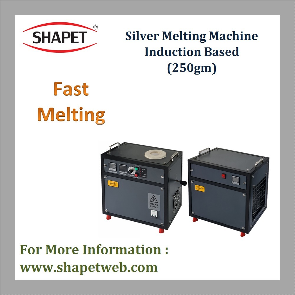 250gm Silver Induction Based Melting Machine - Capacity: 1 Kg
