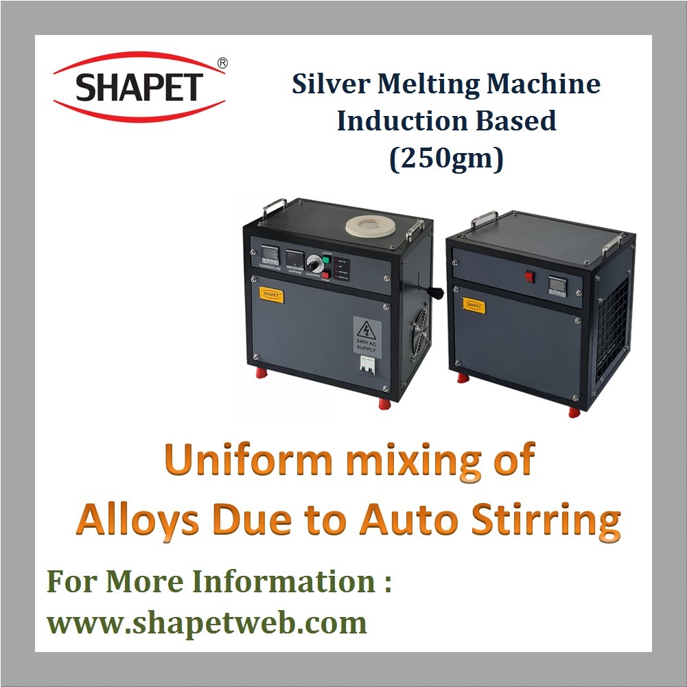 250gm Silver Induction Based Melting Machine - Capacity: 1 Kg