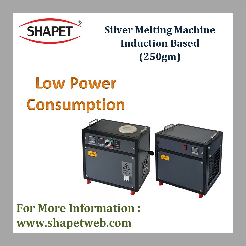 250gm Silver Induction Based Melting Machine - Capacity: 1 Kg
