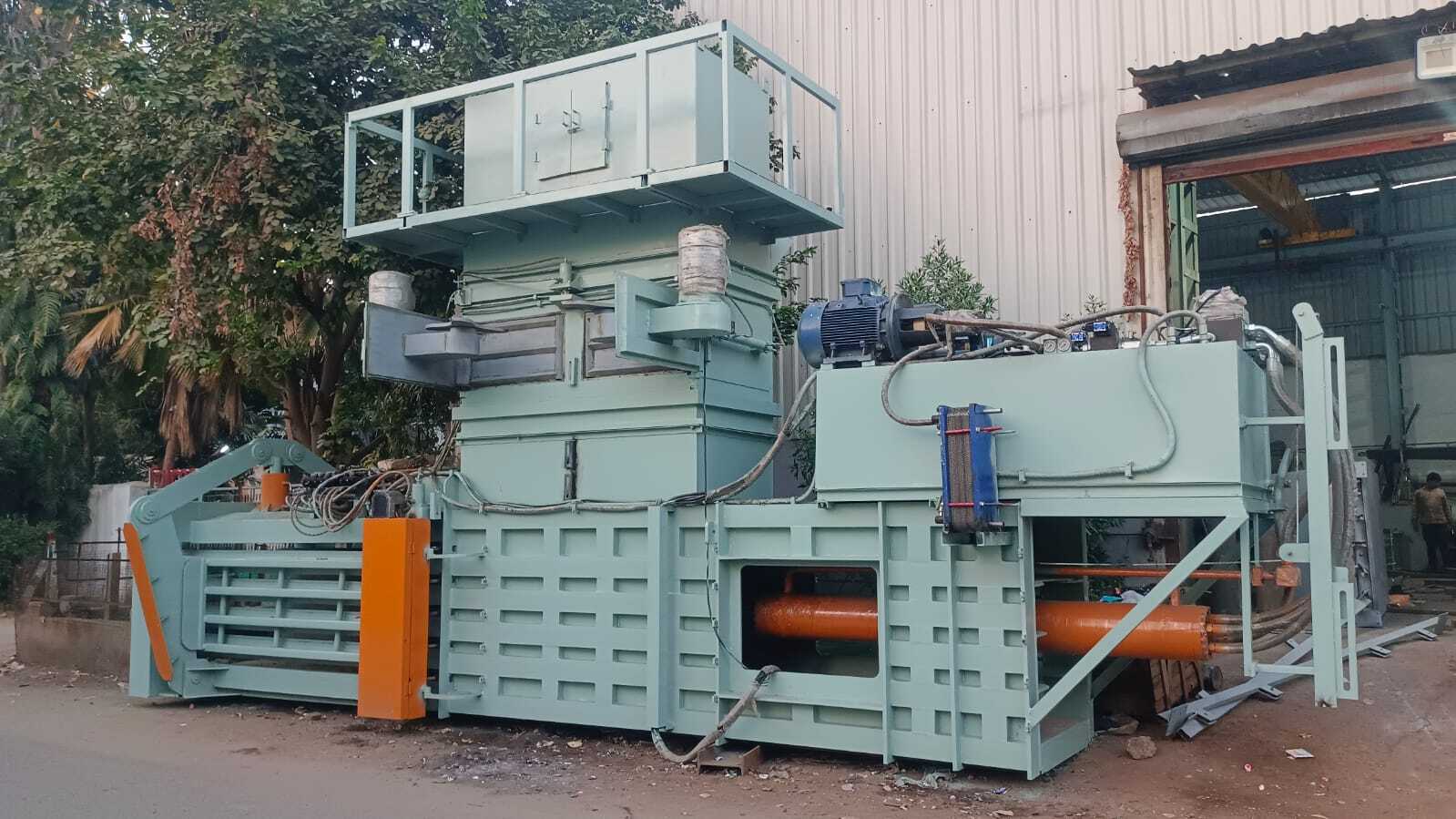 Commercial Waste Paper Horizontal Baler Machine - Height: 1000 Millimeter (Mm)