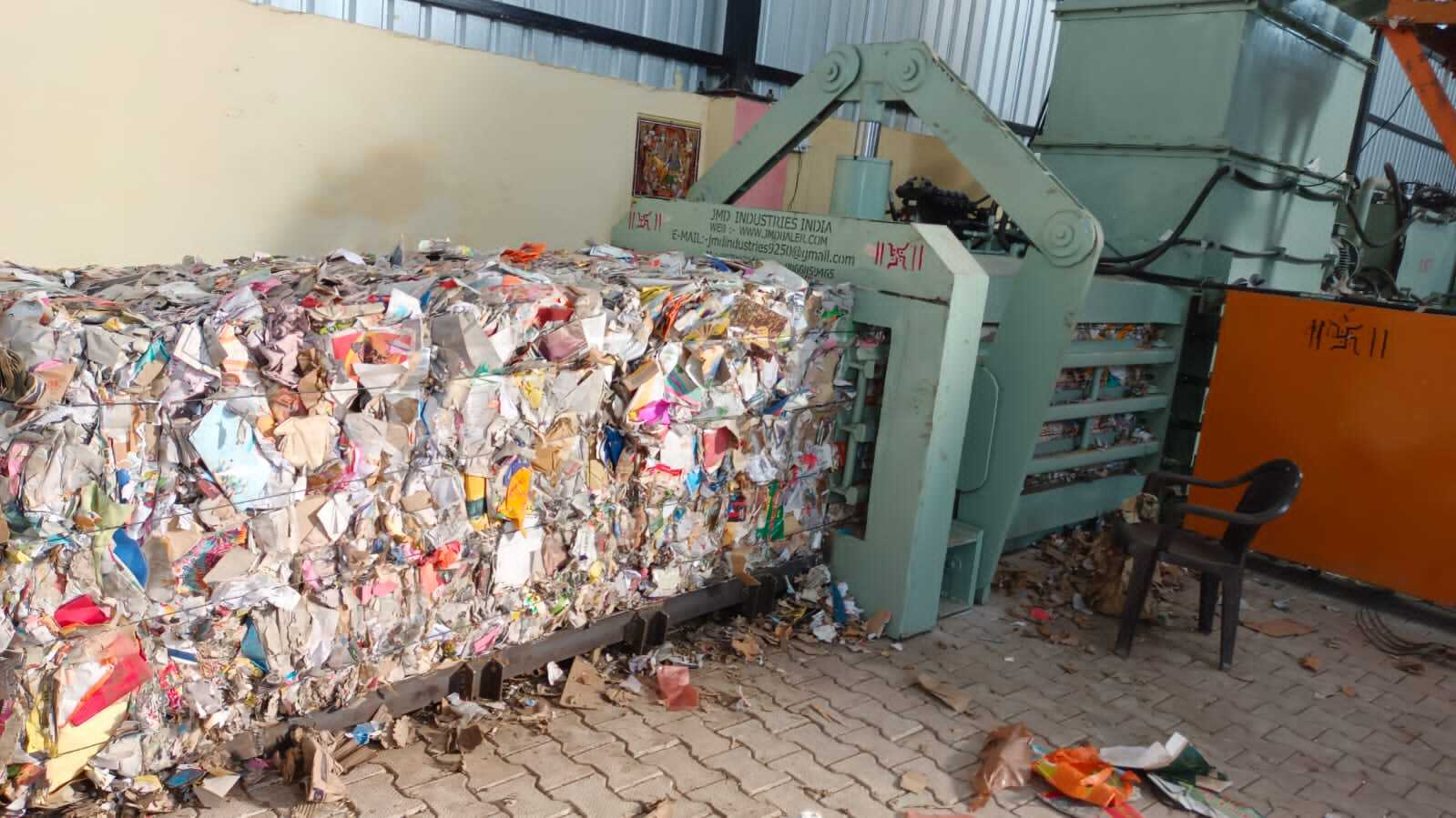 Commercial Waste Paper Horizontal Baler Machine - Height: 1000 Millimeter (Mm)