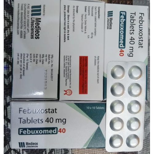 40mg Febuxostat Tablets General Medicines