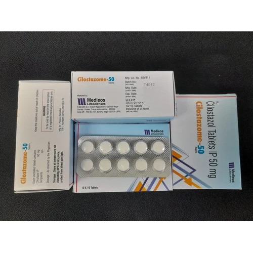 50mg Cilostazol Tablets Ip General Medicines