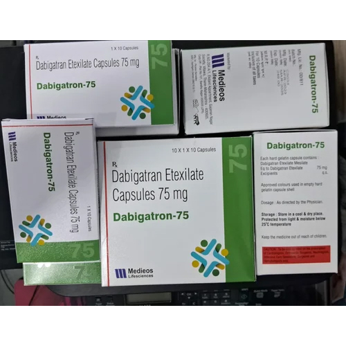 75Mg डाबीगाट्रान एटेक्सिलेट कैप्सूल सामान्य दवाएं