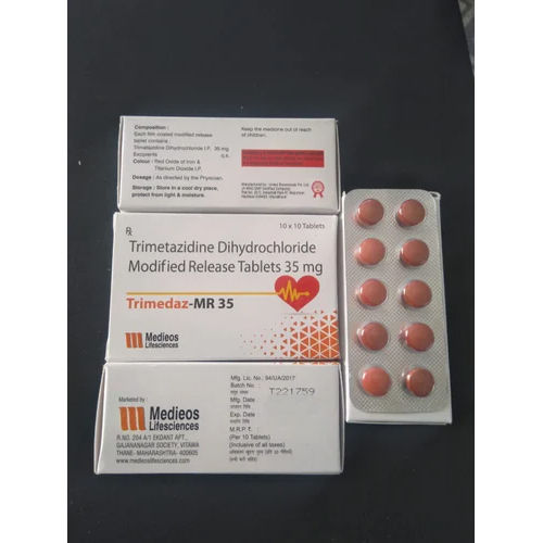 35mg Trimetazidine Dihydrochloride Modified Release Tablets General Medicines