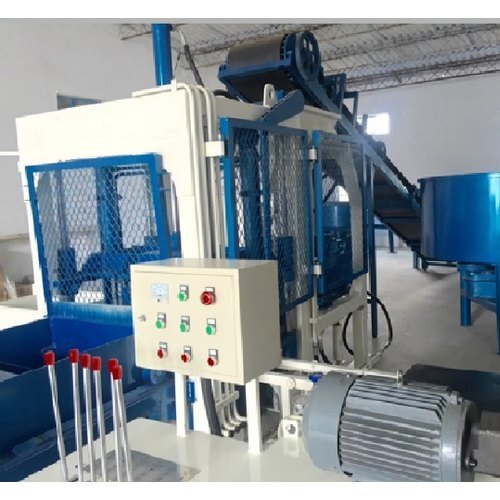 Hydraulic Automatic Block Making Machine - 6670x2245x2780 Mm, Grey/ivory | 250 M3/hr Capacity, Delta Plc Control System, Automatic Troubleshooting, High Dynamic Pressure Adjustment, Integrated Vibrating And Moulding Platform