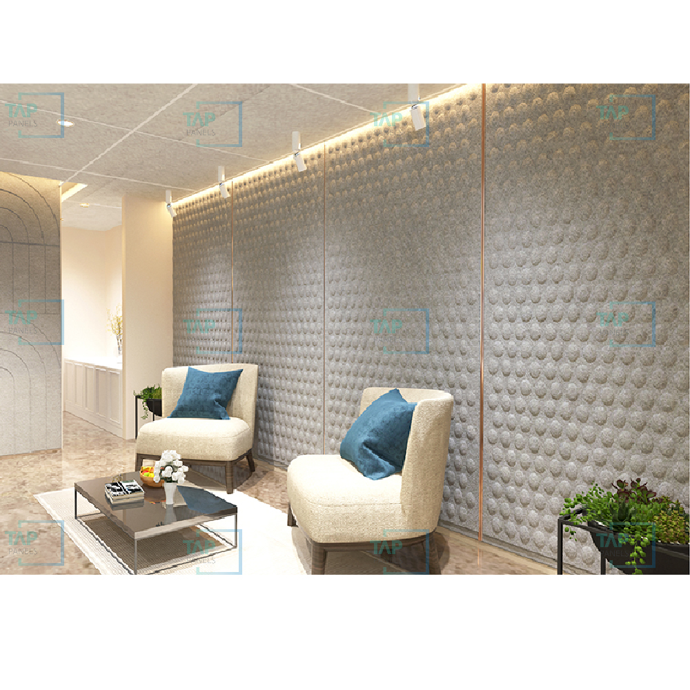 Acoustic Embossed Panels - Color: 36 Standard Colours