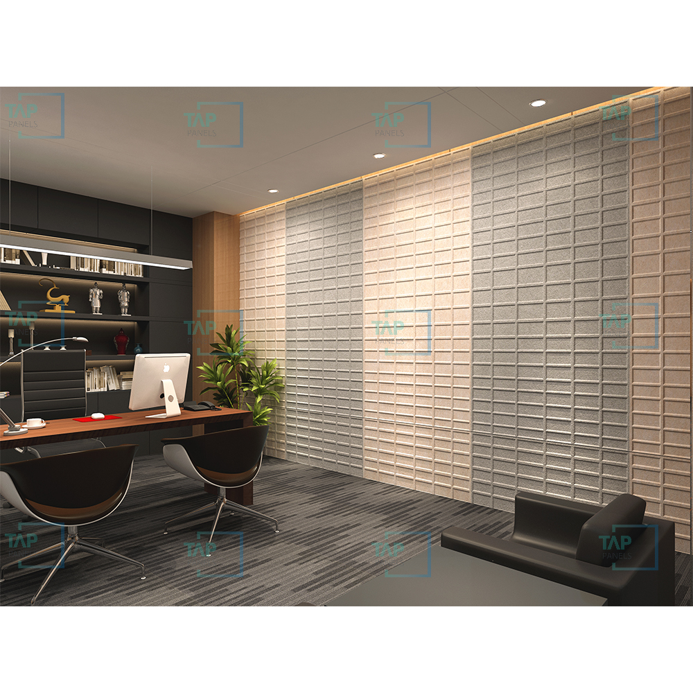 Acoustic Embossed Panels - Color: 36 Standard Colours