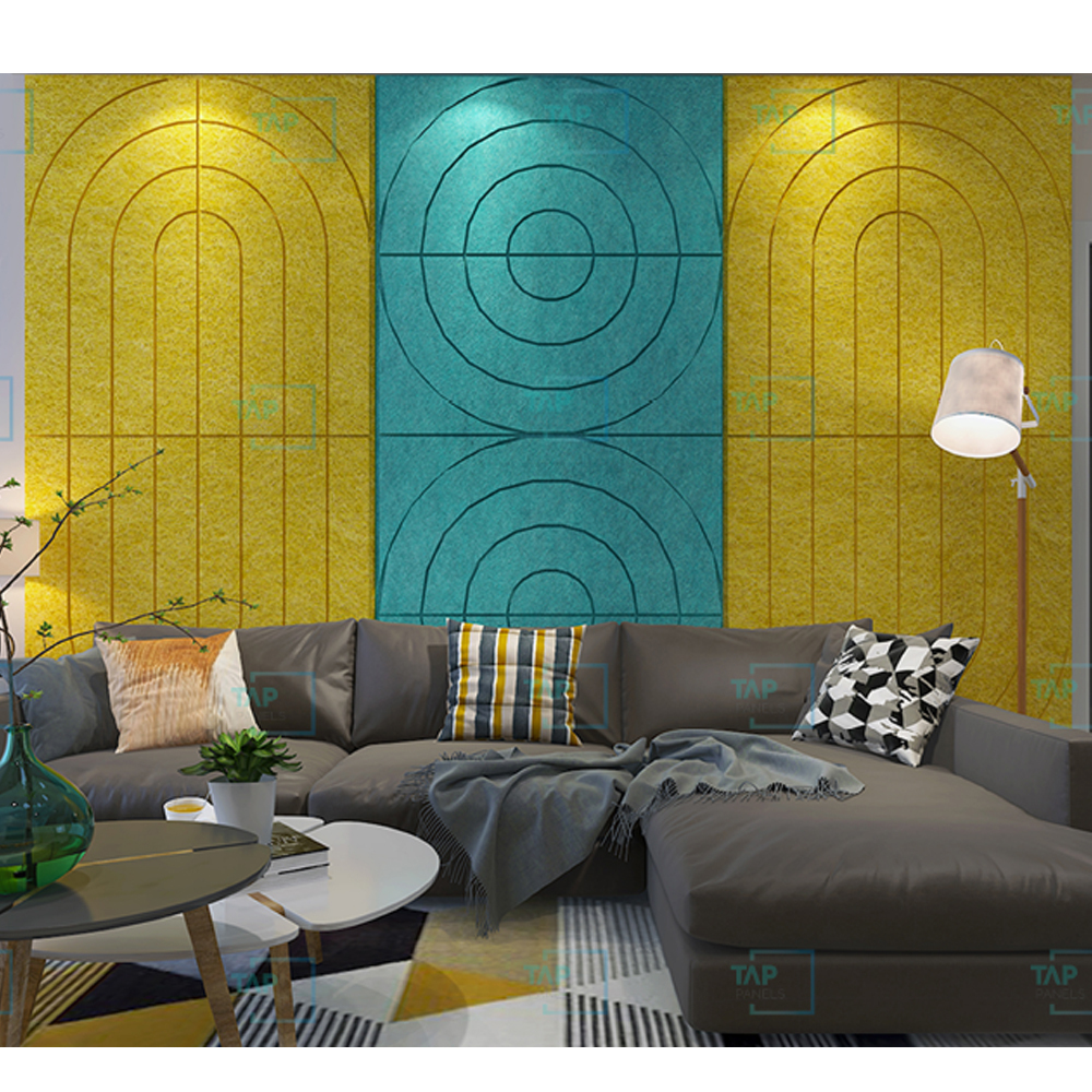 Acoustics Groove Series - 100% Polyester Fibre | 2ft X 2ft/4ft X 2ft, Custom Shapes Available, High Acoustic Performance, Endless Colour Options