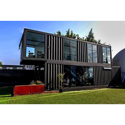 Double Story Container House - Color: Black