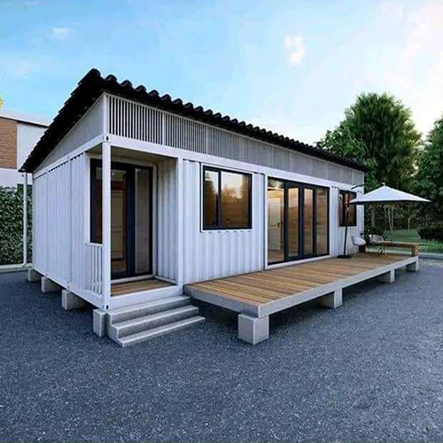 White Portable Container House