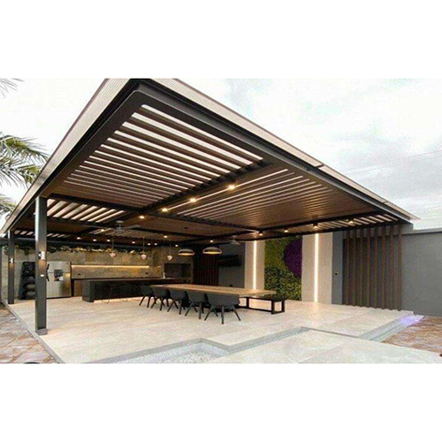 Black Modern Pergola