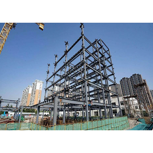 Iron Frame Building Structure - High-quality Industrial Iron Material, Silver Color