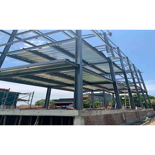 Iron Frame Building Structure - High-quality Industrial Iron Material, Silver Color
