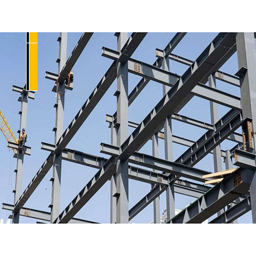 Iron Frame Building Structure - High-quality Industrial Iron Material, Silver Color