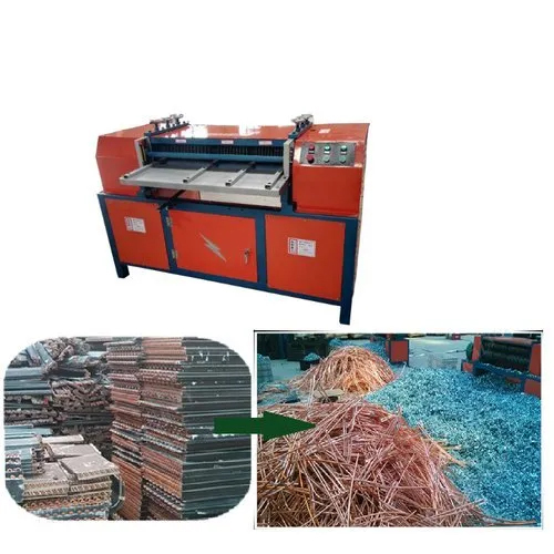 लाल स्वचालित रेडिएटर रीसाइक्लिंग मशीन