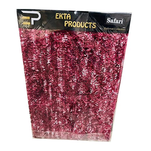 Bath Mats - Multicolor Rectangular Design, Different Available Sizes | Anti-slip Feature, Plain Style For Versatile Home Decor