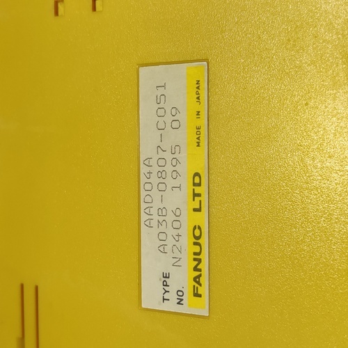 Fanuc A03b-0807-c051 Mdl-aad04a Analog Input Module