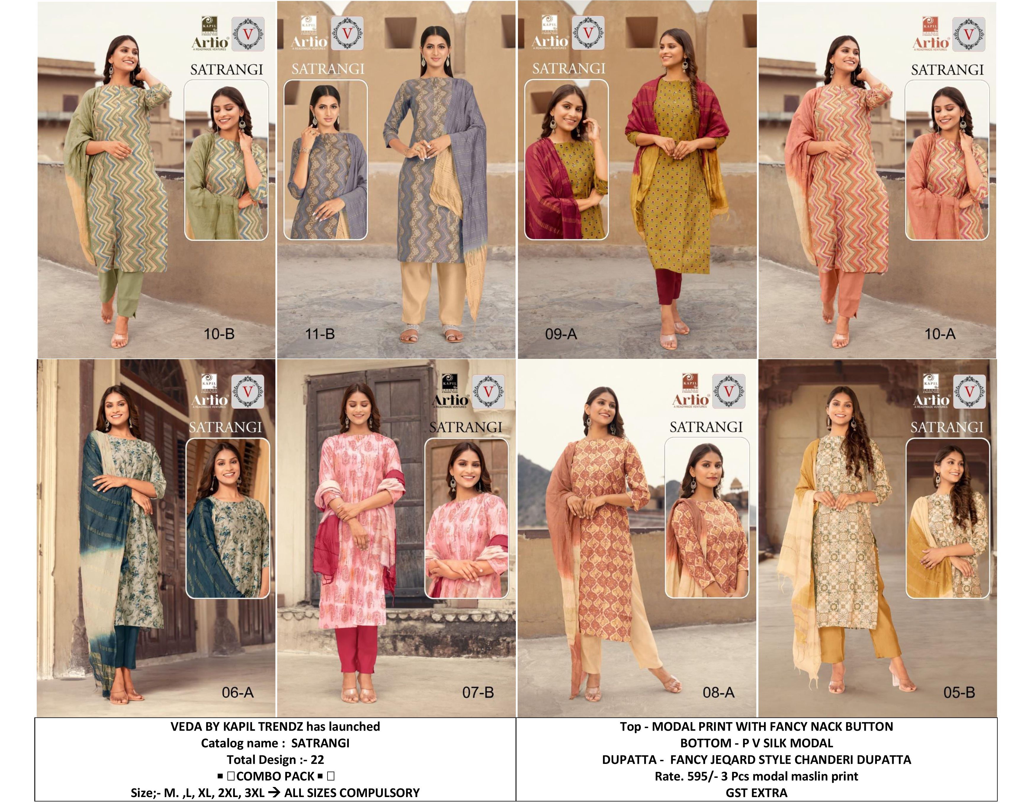 As Shown In The Catalog Modal Maslin Print Kurti Pant Set