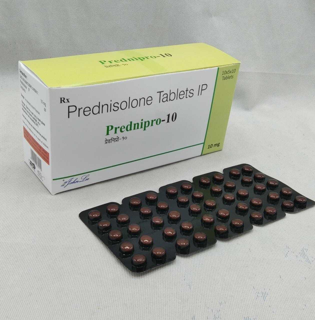 Prednisolone Tablets - 10x10 Strips, Immune Response Modulator For Arthritis, Blood Disorders, Cancer, Allergies & Respiratory Conditions