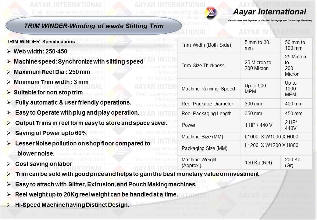 Industrial Trim Winder Machine - Electric Powered, Automatic Operation | Red-grey Color, 1 Year Warranty, Efficient Waste Collection