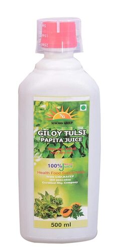 Giloy Juice Pure Natural Tulsi Mix Herbal Juice 500 Ml - Grade: Ii