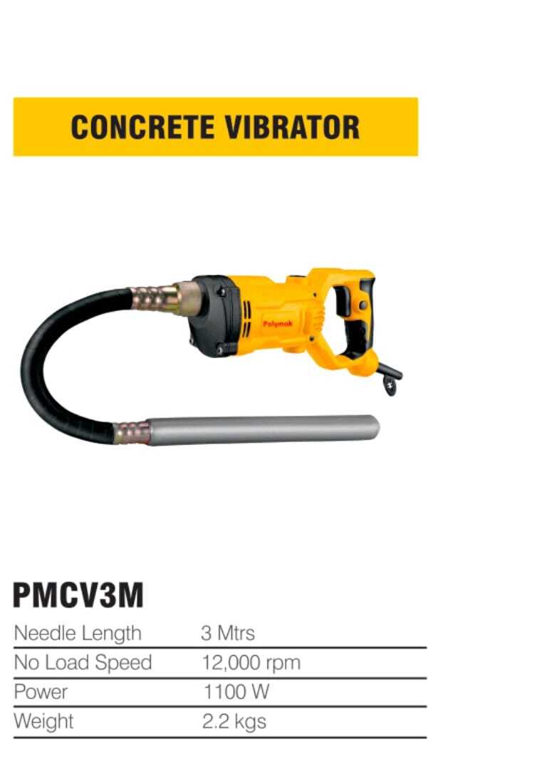 Handy Vibrator Length: 1.5 - 3 Meter (M)