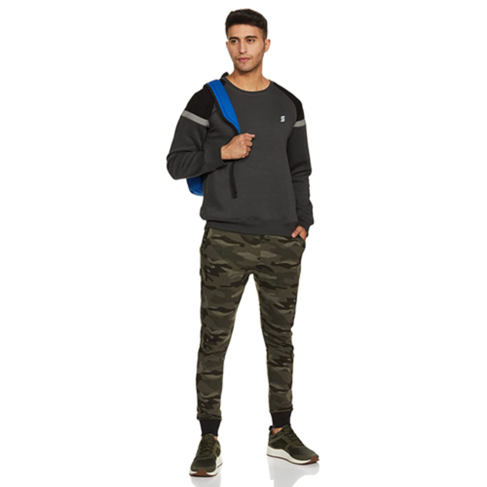 Men's Camouflage Track Pant - Cotton Fabric, Modern Design | Breathable Comfort, Durable Mobility