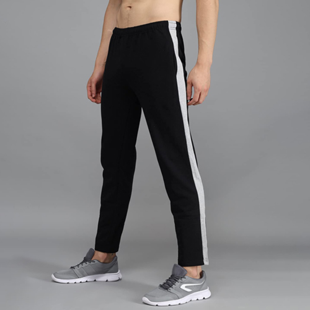 Mens Cotton Solid Track Pant - High Quality Cotton, Modern Design, Available in Various Colors | Flexible, Comfortable, Breathable for Active Wear