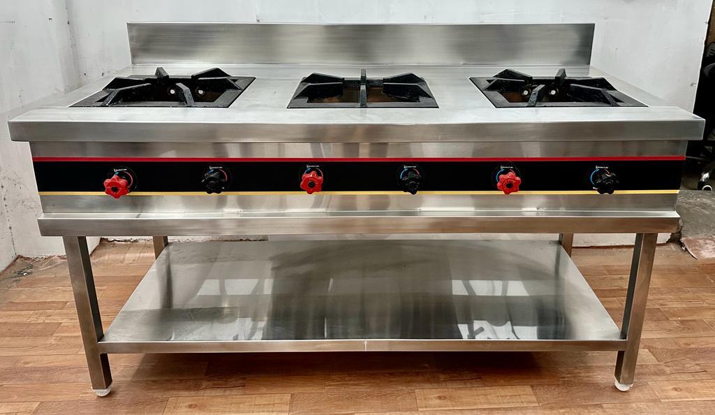 Three Burner Indian Range Application: Industrial