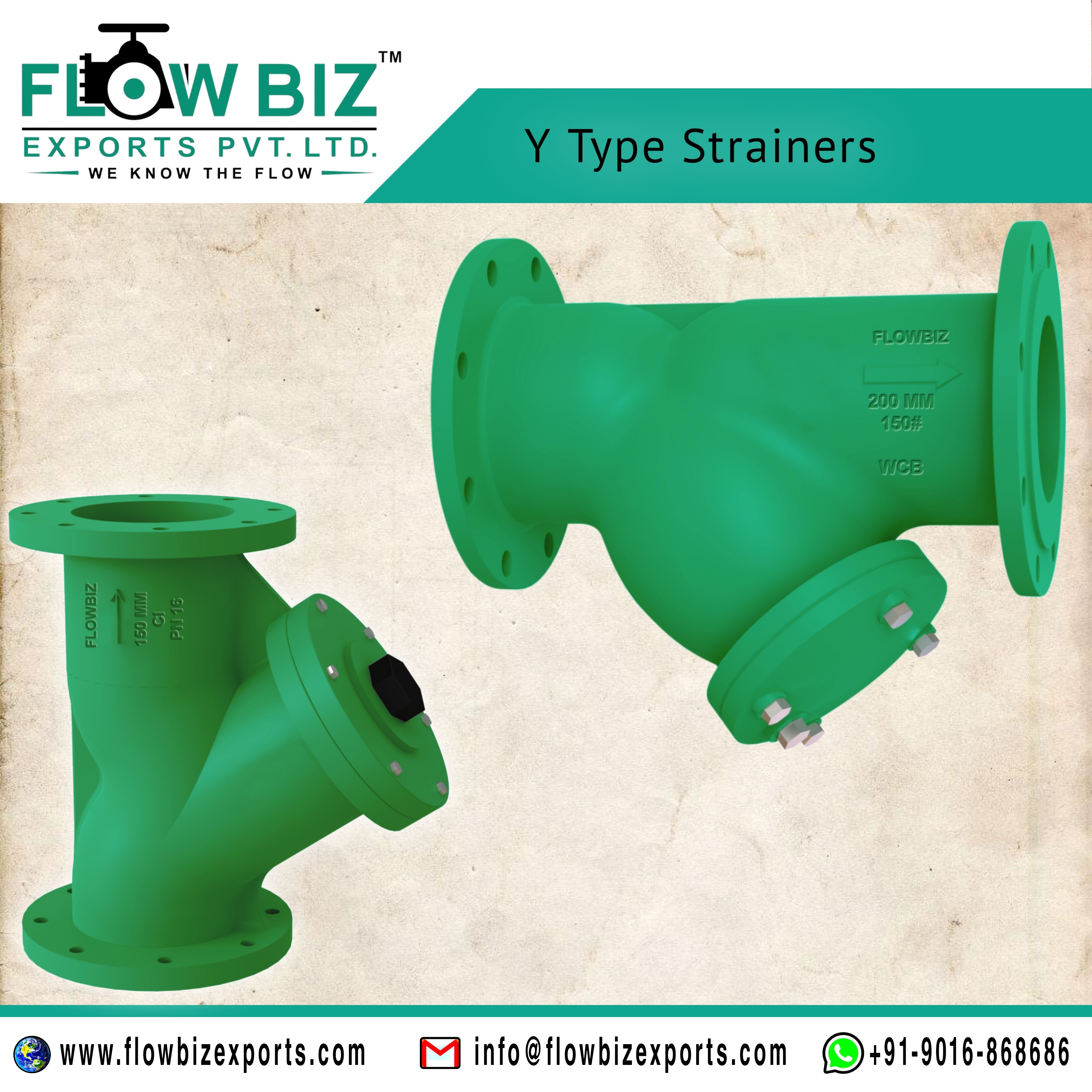 Y Type Strainer - Mild Steel, Round Design | Blue Color, Effective Liquid & Gas Filtration, Enhanced Equipment Protection