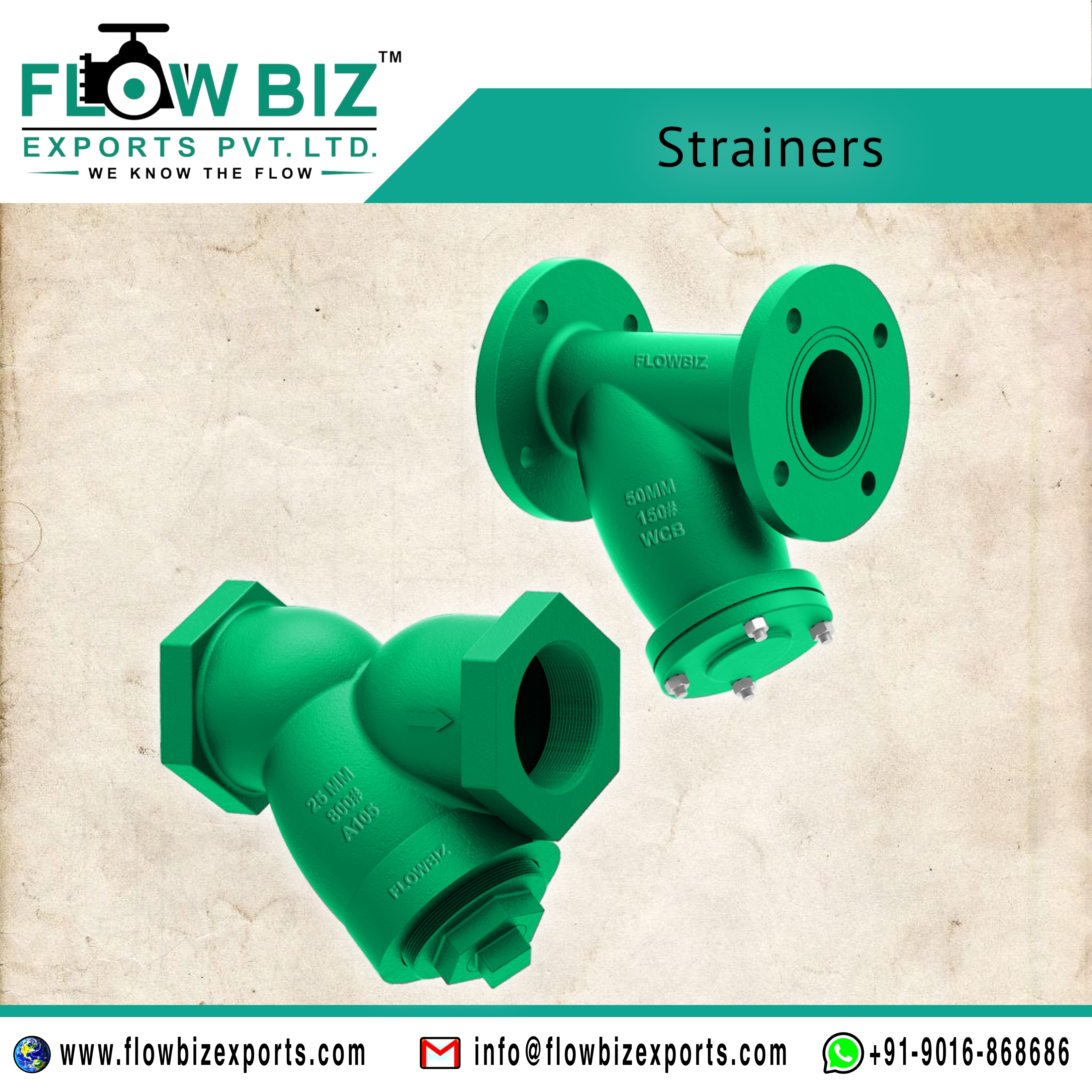 Y Type Strainer - Mild Steel, Round Design | Blue Color, Effective Liquid & Gas Filtration, Enhanced Equipment Protection