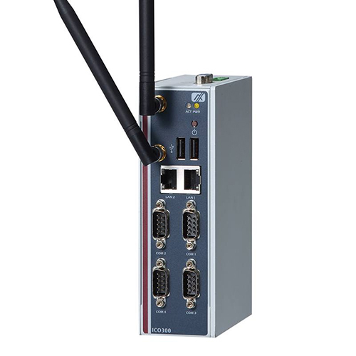 Ico300-mi रोबस्ट डिन-रेल फैनलेस एंबेडेड सिस्टम मेमोरी: 16 गीगाबाइट (Gb)