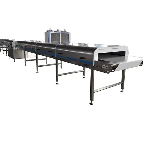Cooling Tunnel - Stainless Steel, 220 Volt | Automatic, Industrial Use, White Finish