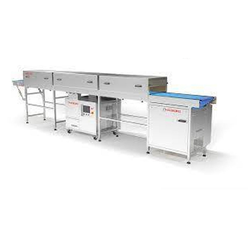 Cooling Tunnel - Stainless Steel, 220 Volt | Automatic, Industrial Use, White Finish