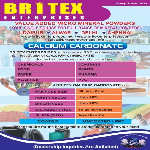 Ground Calcium Carbonate Powder - Chemical Composition: Caco3