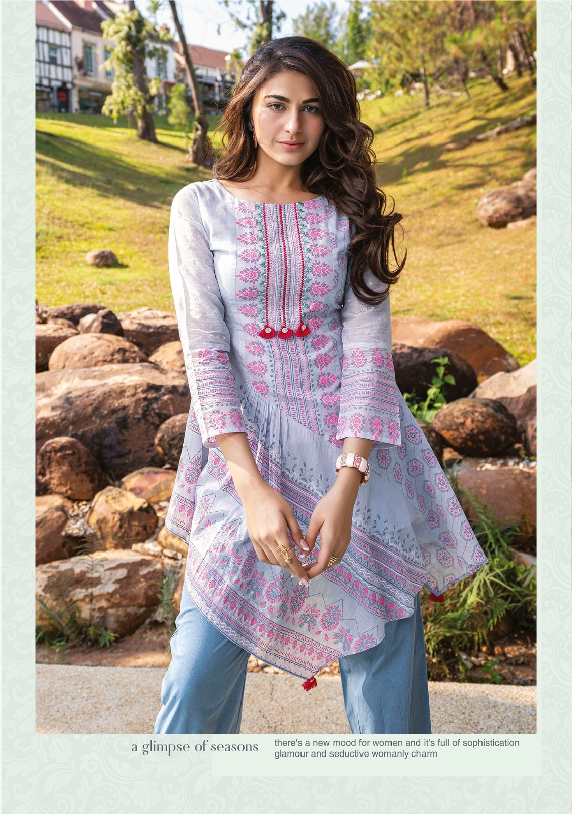 Designer Cotton Co-ord Set - Color: As Shown In The Catalogue