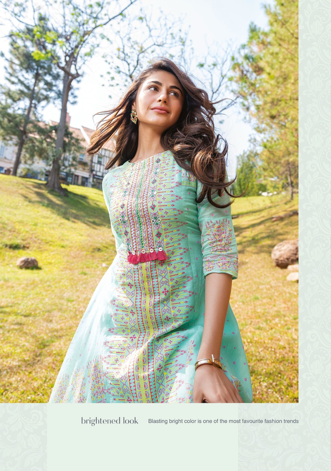 Designer Cotton Co-ord Set - Color: As Shown In The Catalogue