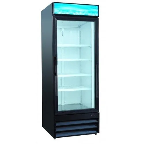 Medical Glass Refrigerator - Color: Black
