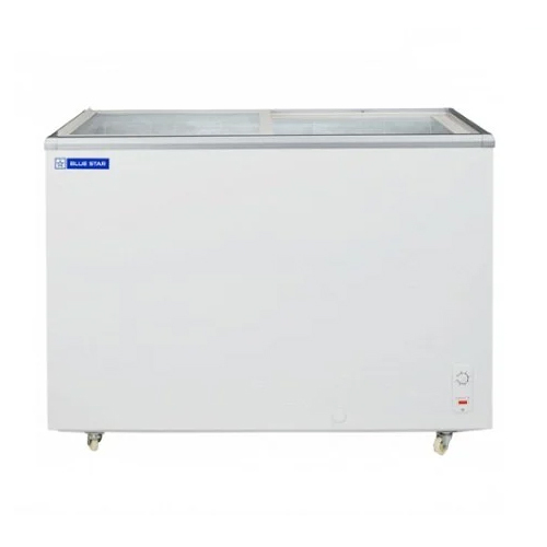Glass Top Chest Freezer - Color: White
