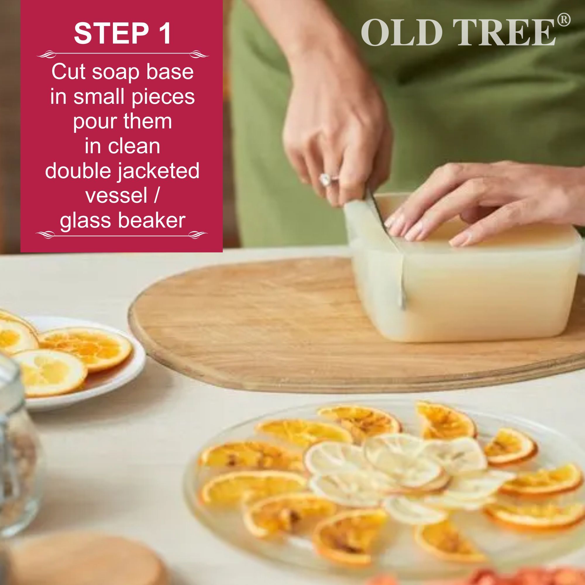 Old Tree Glycerin Transparent Soap Base 500kg. Application: Skin